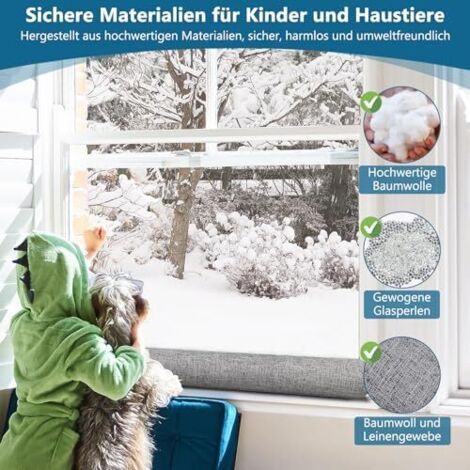 Heavy Duty Door Draft Stopper for Doors and Windows, 92cm