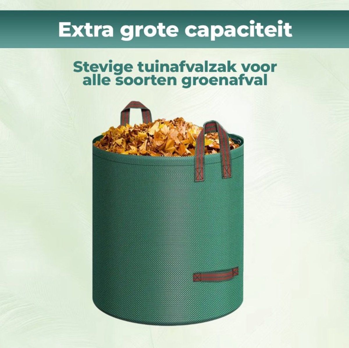 Sustainable Garden Waste Bag 500L, Extra Large, Foldable Garden Bag, Big Bag, Rubble Bag, Green Waste, Leaf Bag, Waterproof