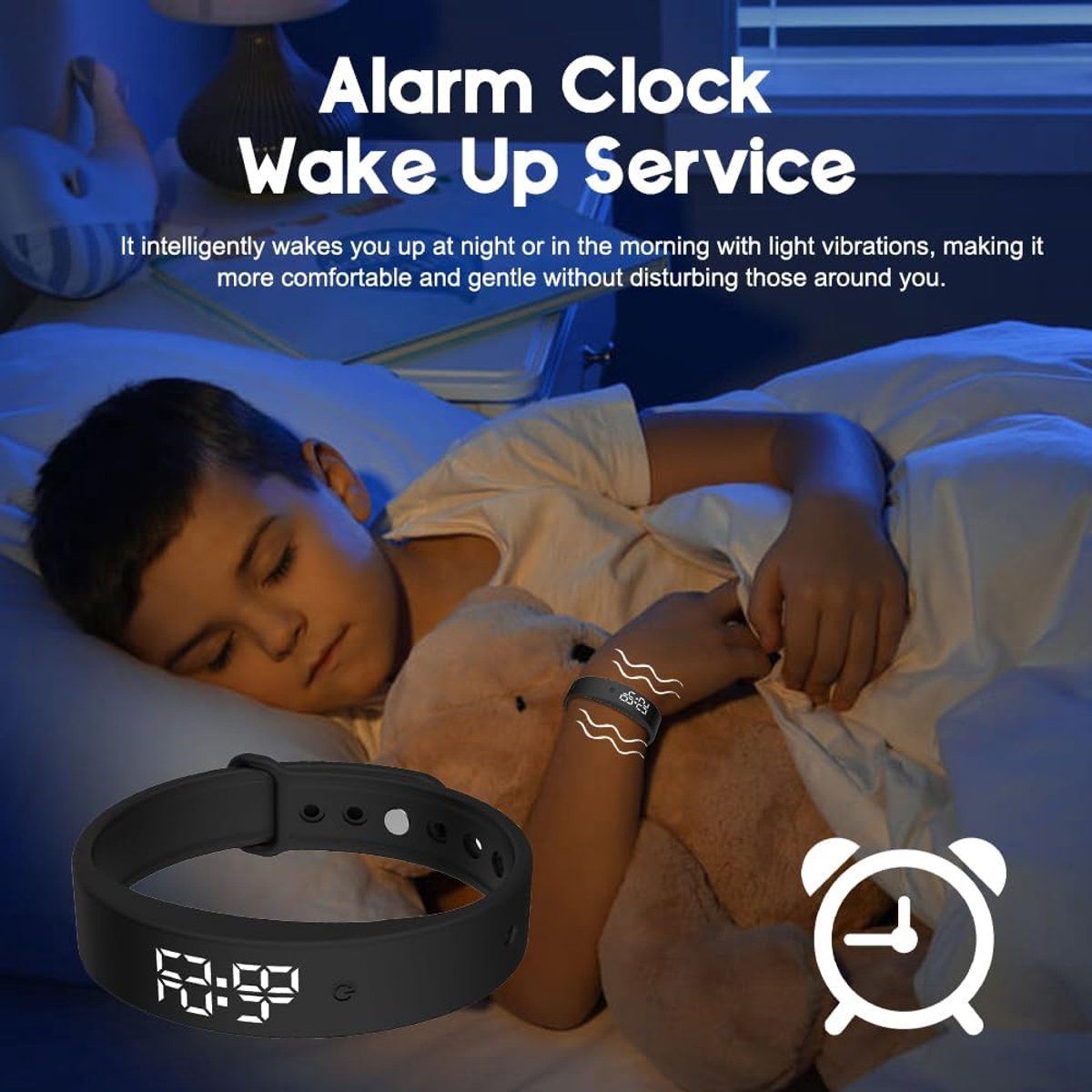Vibration Alarm Reminder Watch with Silent Wrist Alerts and 10 Time Reminders for Medication, Meals and Daily Schedules, Pink