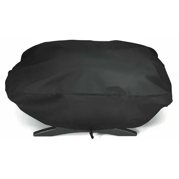 Waterproof 210D Oxford Grill Cover Compatible with Weber Q1000 and Q1200 Portable Gas Grills, Black, 67 x 44 x 32 cm