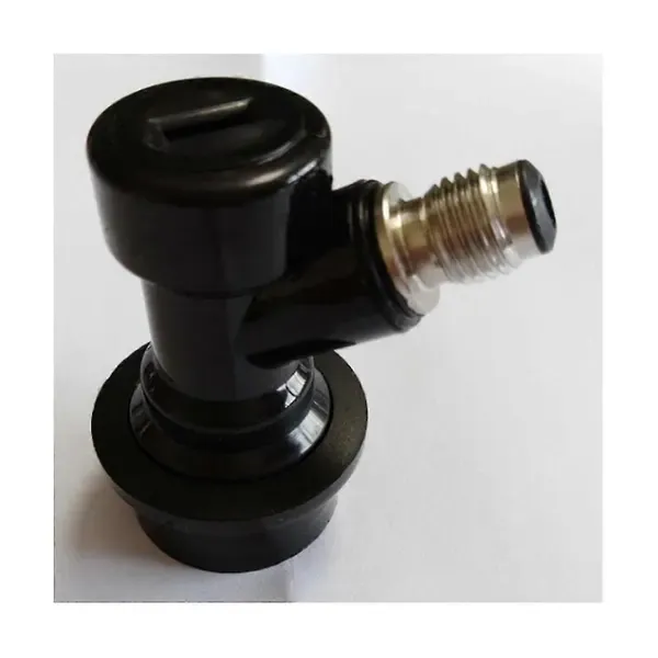 4 Pack MFL Ball Lock Disconnects for Gas and Liquid Keg Lines, 1/4 Inch Quick Connect Fittings, Black and White