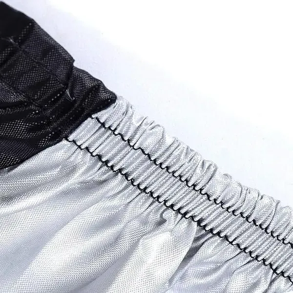 Waterproof PU-Coated Bike Cover for up to 3 Bicycles or a Motorcycle with UV and Dust Protection, Silver and Black, 200 x 105 x 110 cm