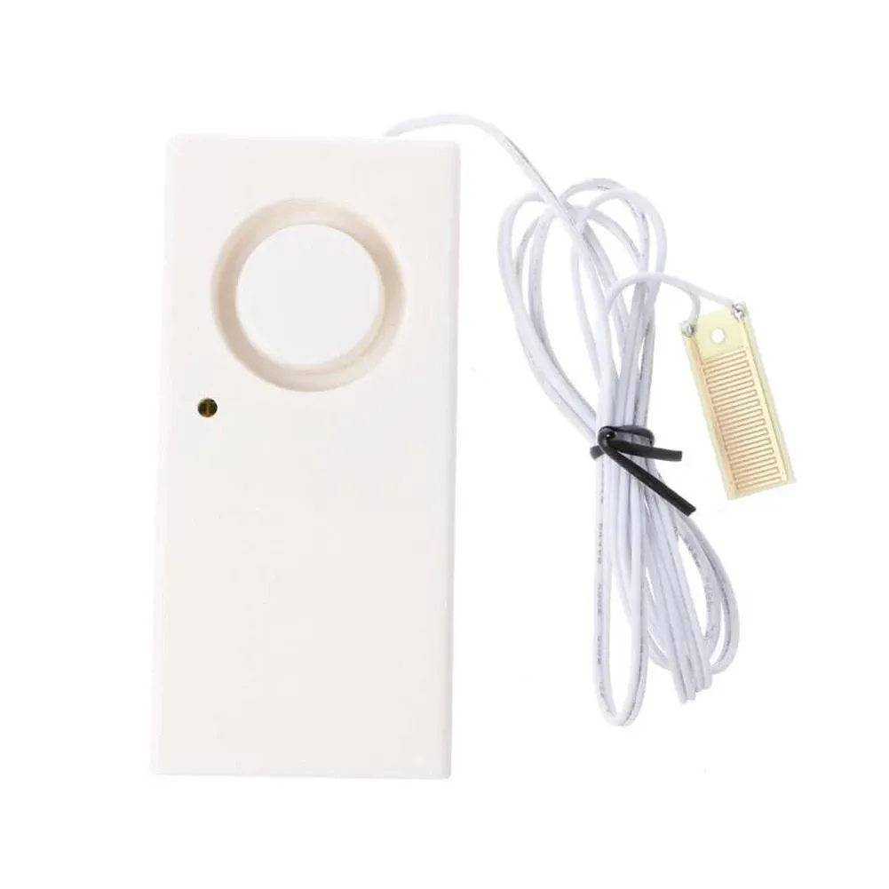 Smart Water Leak Sensor Alarm, 130 dB Leakage Detector Alert System for Home Kitchen Bathroom, White, Daily Comfort Use