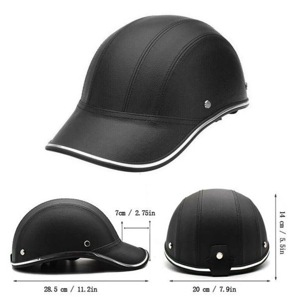 Motorcycle Half Helmet Cap Half Helmet Electric Bike Scooter UV Protection Safety Helmet 54-60cm Silver Silver, Made of Fabric
