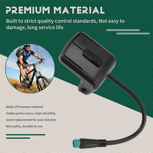 E-Bike Display Power Switch 860C LCD Color Display 5Pin Compatible Clear Color