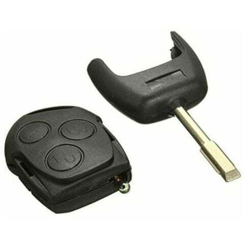 1 pc 3 Buttons 433MHz FOB Remote Key for Ford/Mondeo/Fiesta/Focus/Ka Transit, ABS + PC material, automotive replacement use, Black Color