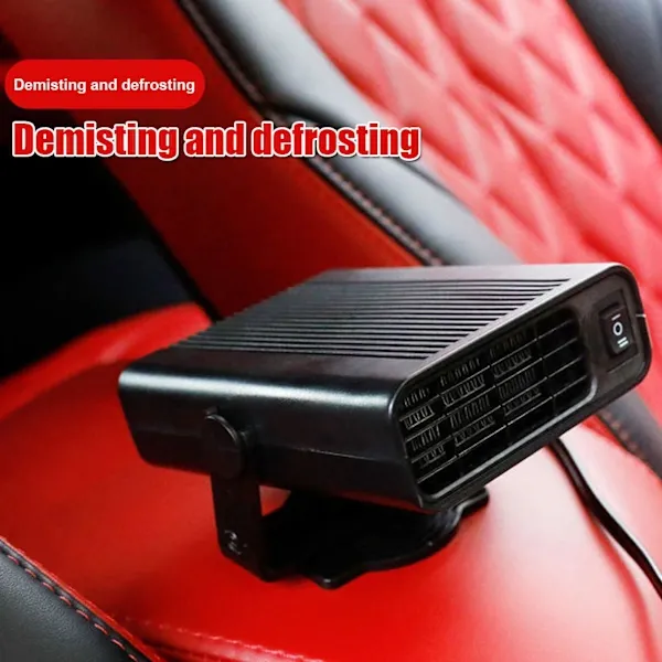 500W Electric Car Heater DC 12V Heater Fan Dehumidifier Defroster D, ABS material, automotive replacement use, Black/White Color Options