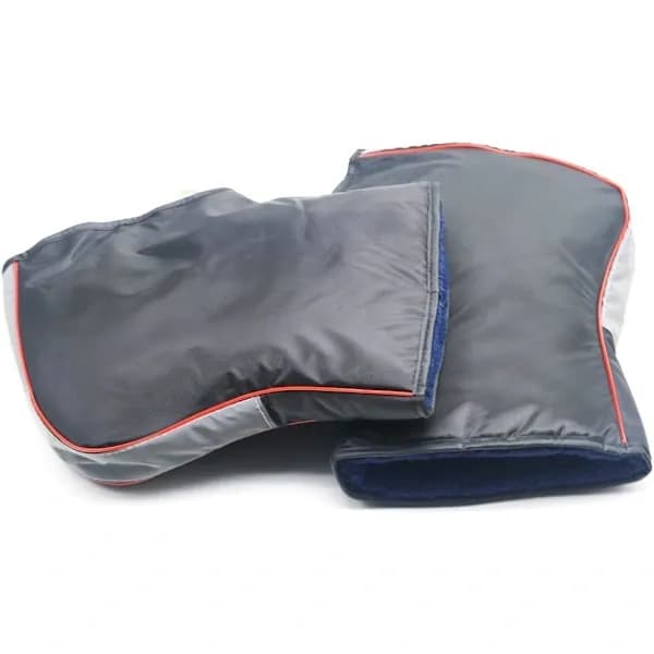 Motorcycle Handlebar Mittens Windproof Hand Warmers Waterproof Gray