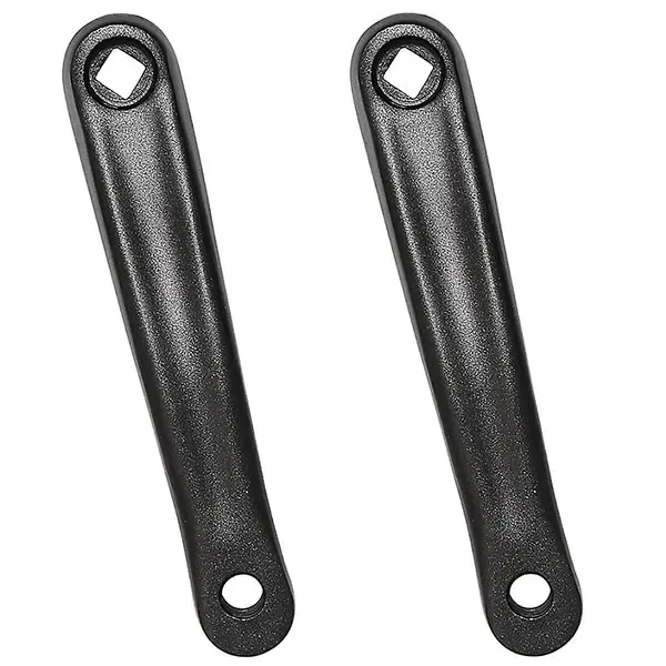 Bicycle Crank Arm(one Pair/left/right) Bicycle Replacement Hand Crank Arm For Bike Replacement Acce, Aluminum Alloy material, Black Color