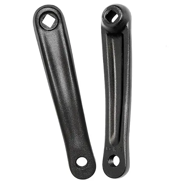 Bicycle Crank Arm(one Pair/left/right) Bicycle Replacement Hand Crank Arm For Bike Replacement Acce, Aluminum Alloy material, Black Color