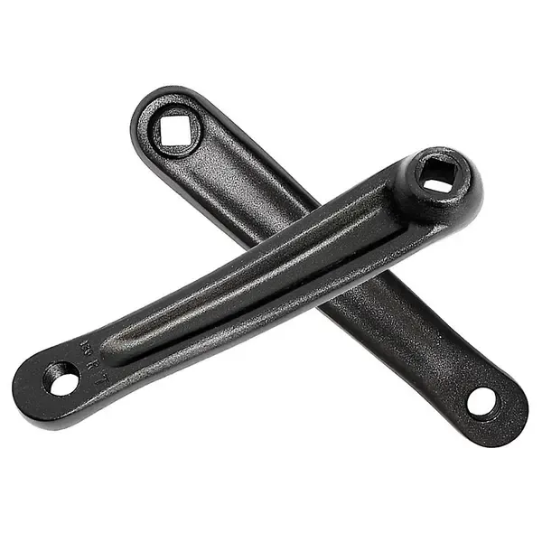 Bicycle Crank Arm(one Pair/left/right) Bicycle Replacement Hand Crank Arm For Bike Replacement Acce, Aluminum Alloy material, Black Color