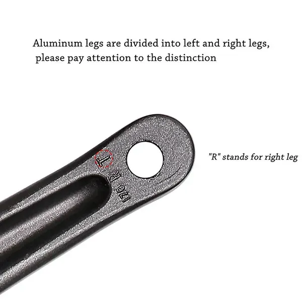 Bicycle Crank Arm(one Pair/left/right) Bicycle Replacement Hand Crank Arm For Bike Replacement Acce, Aluminum Alloy material, Black Color