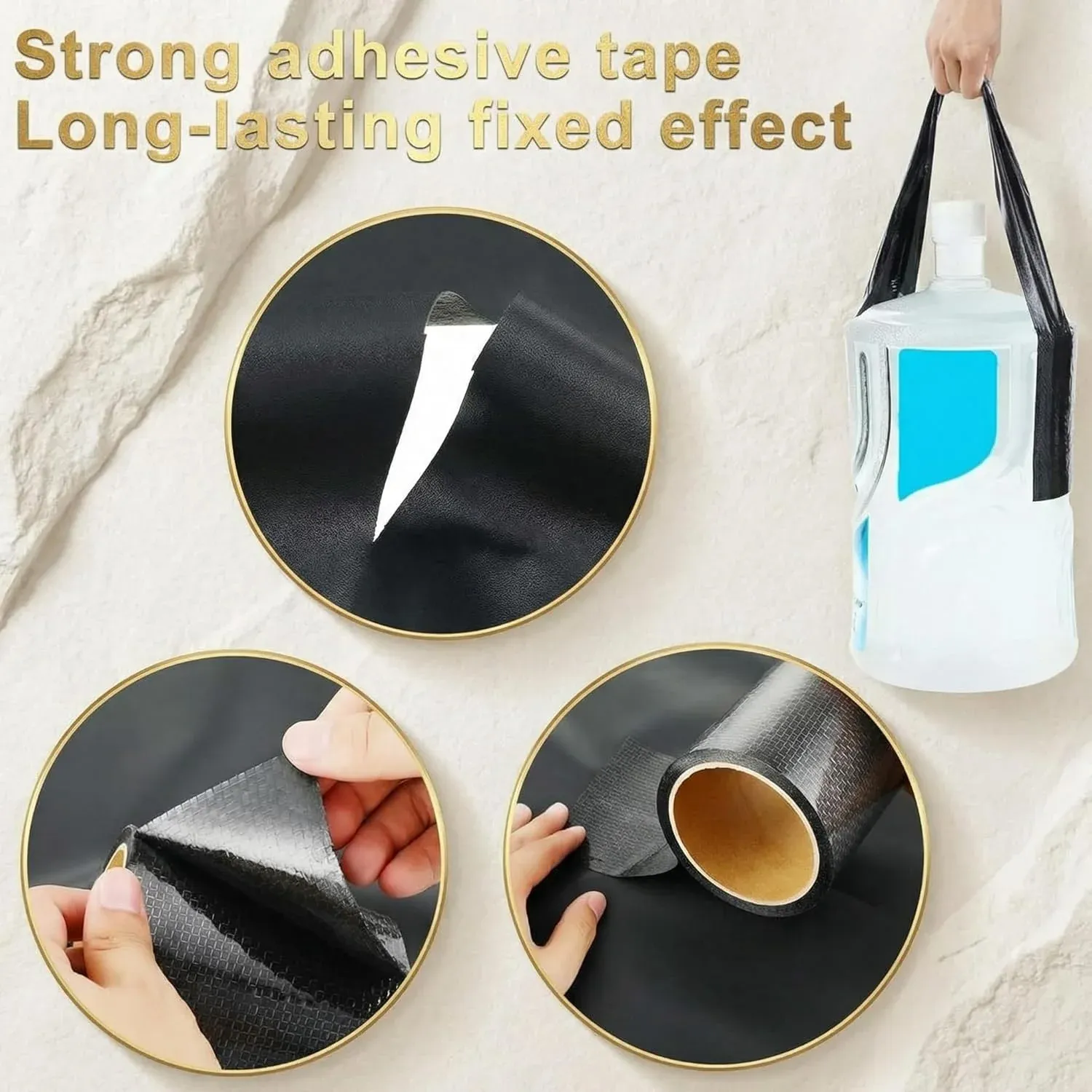 RV Underbelly Tape, Corrugated Waterproof Thick Adhesive Patch for Camper Travel Trailer Mobile Home Tear Repair, Black 2 Pack, 4 Inch X 66 Feet Size