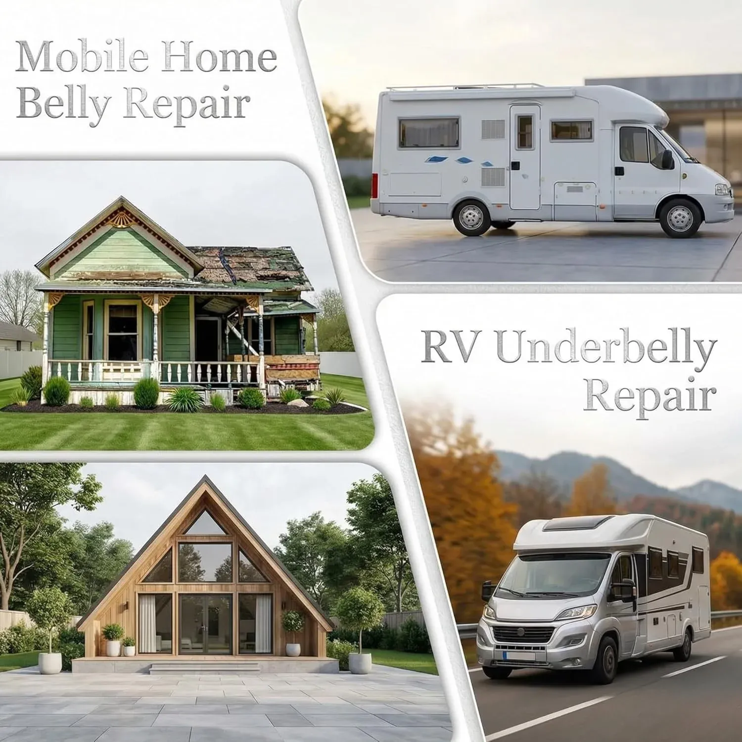 RV Underbelly Tape, Corrugated Waterproof Thick Adhesive Patch for Camper Travel Trailer Mobile Home Tear Repair, Black 2 Pack, 4 Inch X 66 Feet Size