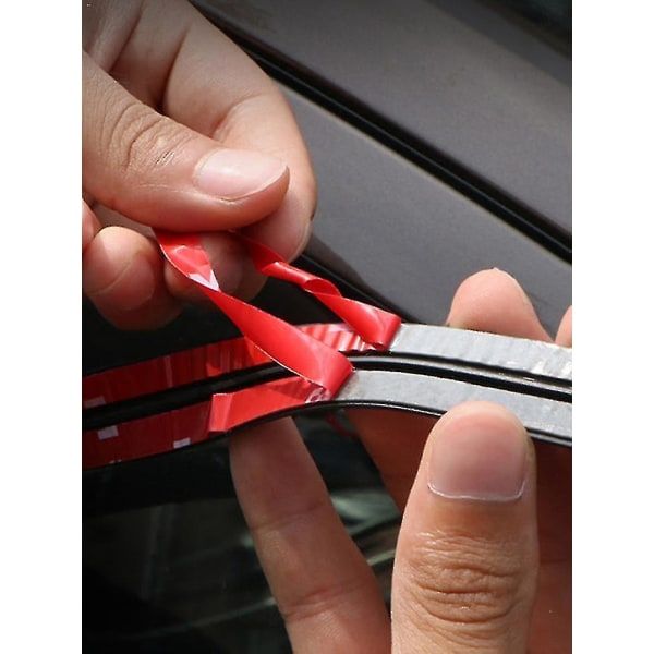 Car Rubber Edge Sealing Strip for Roof Window Door and Protective Trim, Noise Dust Rain Reduction, 19mm x 2m Black Trim
