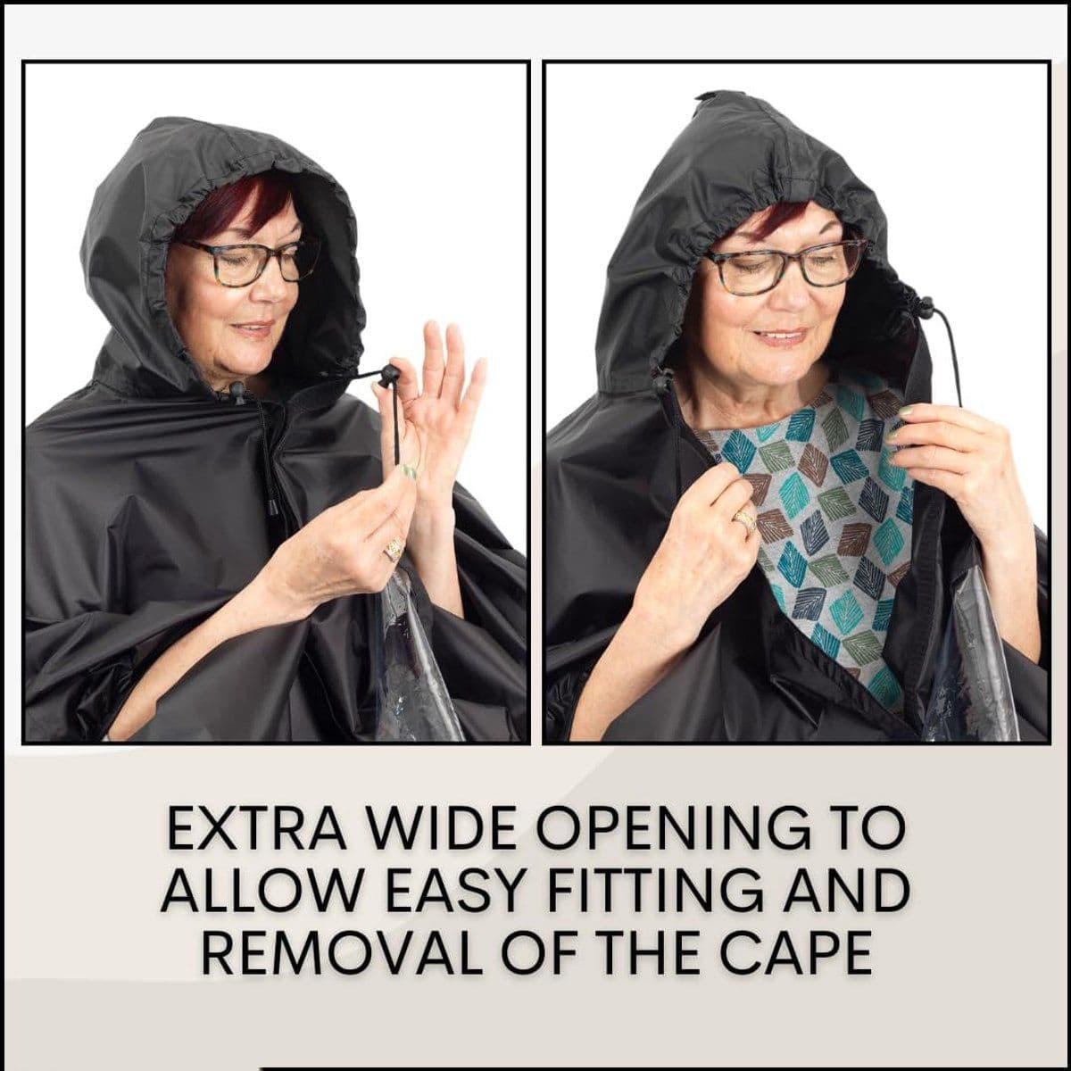 Rain Poncho for Mobility Scooter Lightweight Universal Fit with Window 163 x 141 cm