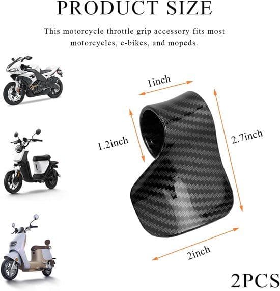 2 Pieces Motorcycle Throttle Assist, Handlebar Cruise Control Grip Supports for Reducing Wrist Fatigue on Long Rides