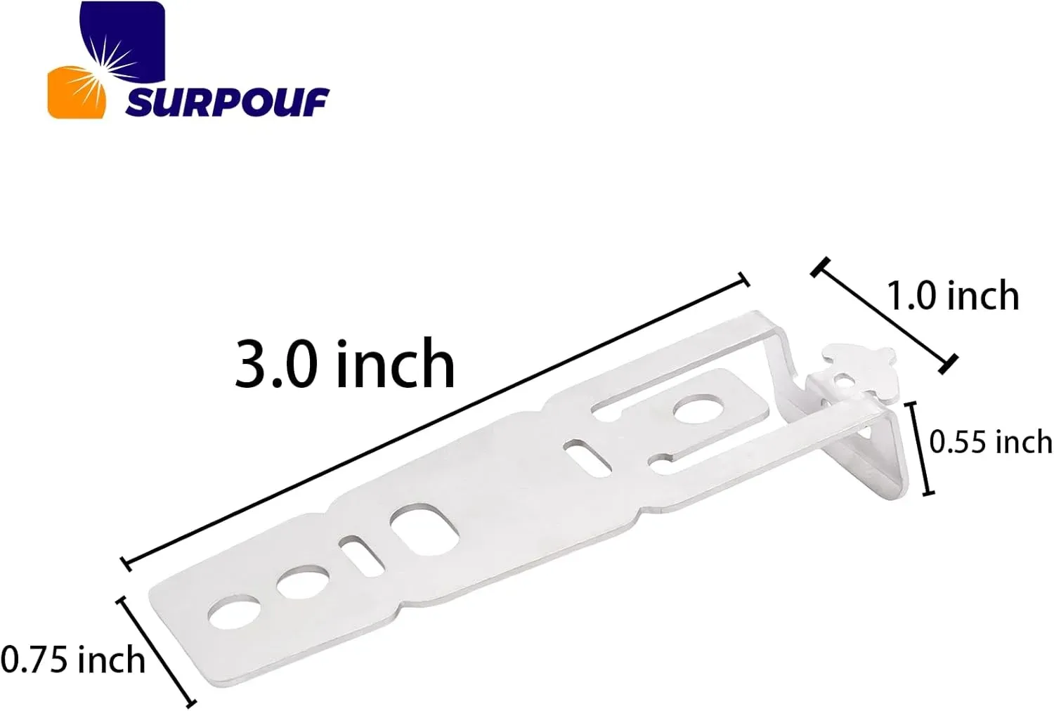 Dishwasher Mounting Bracket 4 Pack WD01X27759 Replacement Parts for GE Hotpoint Dishwashers Silver, Replacement Use