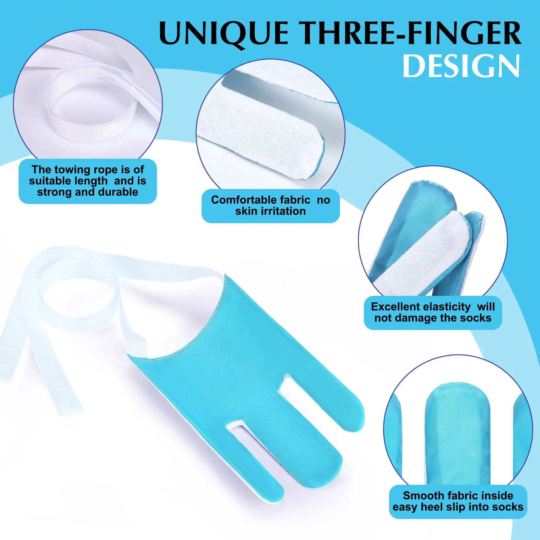 Sock Aid Device for Seniors, Sock Helper Easy on Easy Off, Assist for Elderly Disabled Knee or Back Injuries Putting on Socks