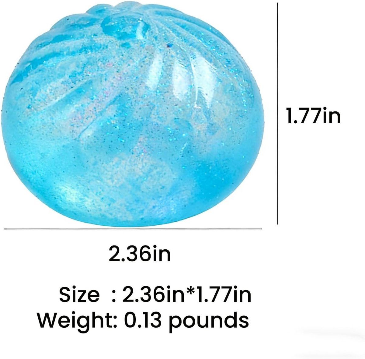 4 Pieces Giant Squishy Dumpling Squishy, Sparkling Crystal Dumplings, Anxiety Reducer, Fidget Squishy, Sensory Fidget, Decompression Toy