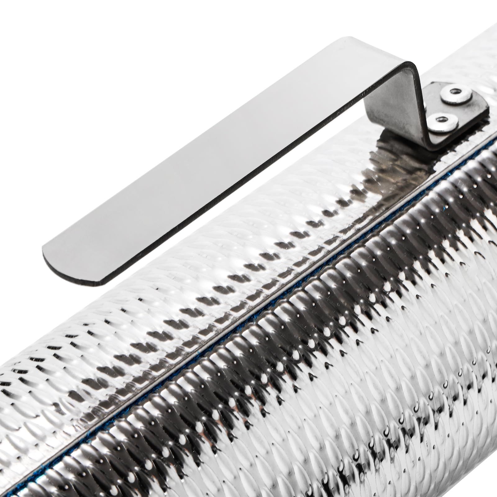 Metal 12"x 4" Stainless Steel with Scraper Latin Percussion Instrument,Latin Percussion Instrument, Professional Band Accompaniment Sand Hammer for Musical