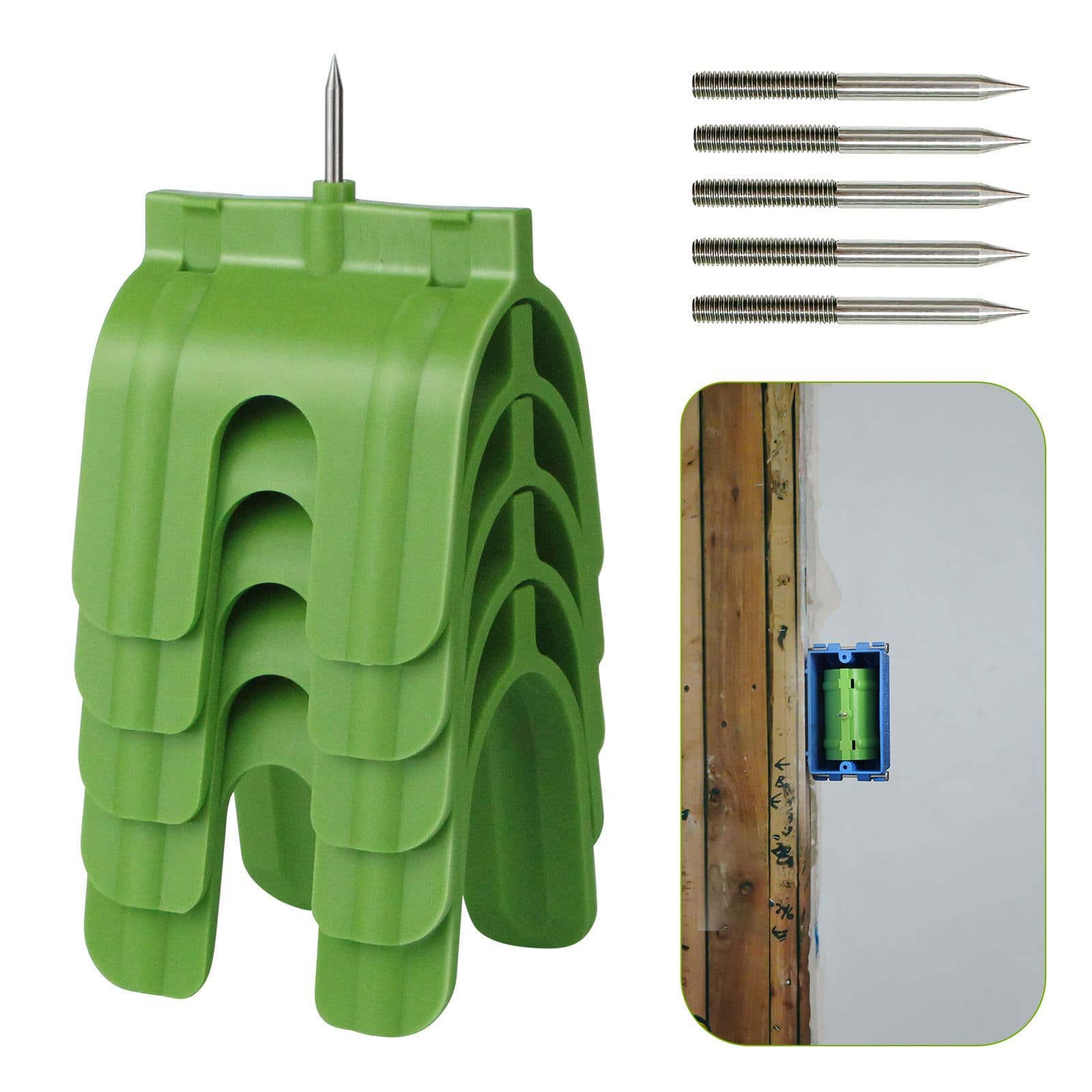 Drywall Outlet Markers No Measuring Needed 10 Piece Green