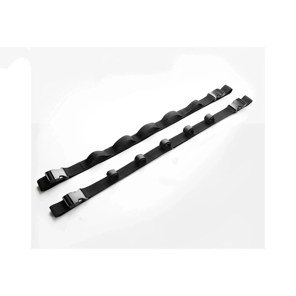 2 Pack Vehicle Fishing Rod Holder for Car, Fishing Pole Car Rack 5 Rods Capacity, Horizontal Car Roof Fishing Pole Storage Carrier Belt for SUV, Truck and Van, black