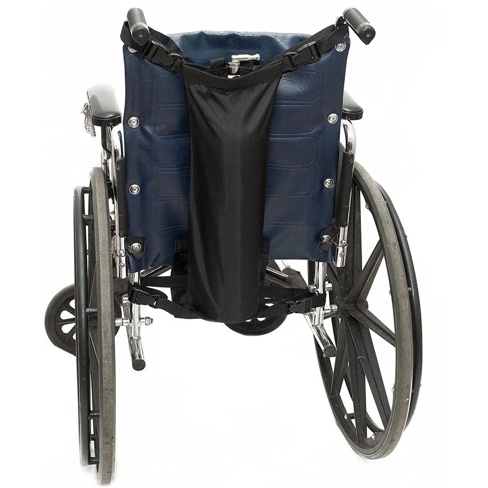 Oxygen Cylinder Bag for Wheelchairs with Buckles, Fits Any Wheelchair, Black (Fits Most Oxygen cylinders, oniy bag)