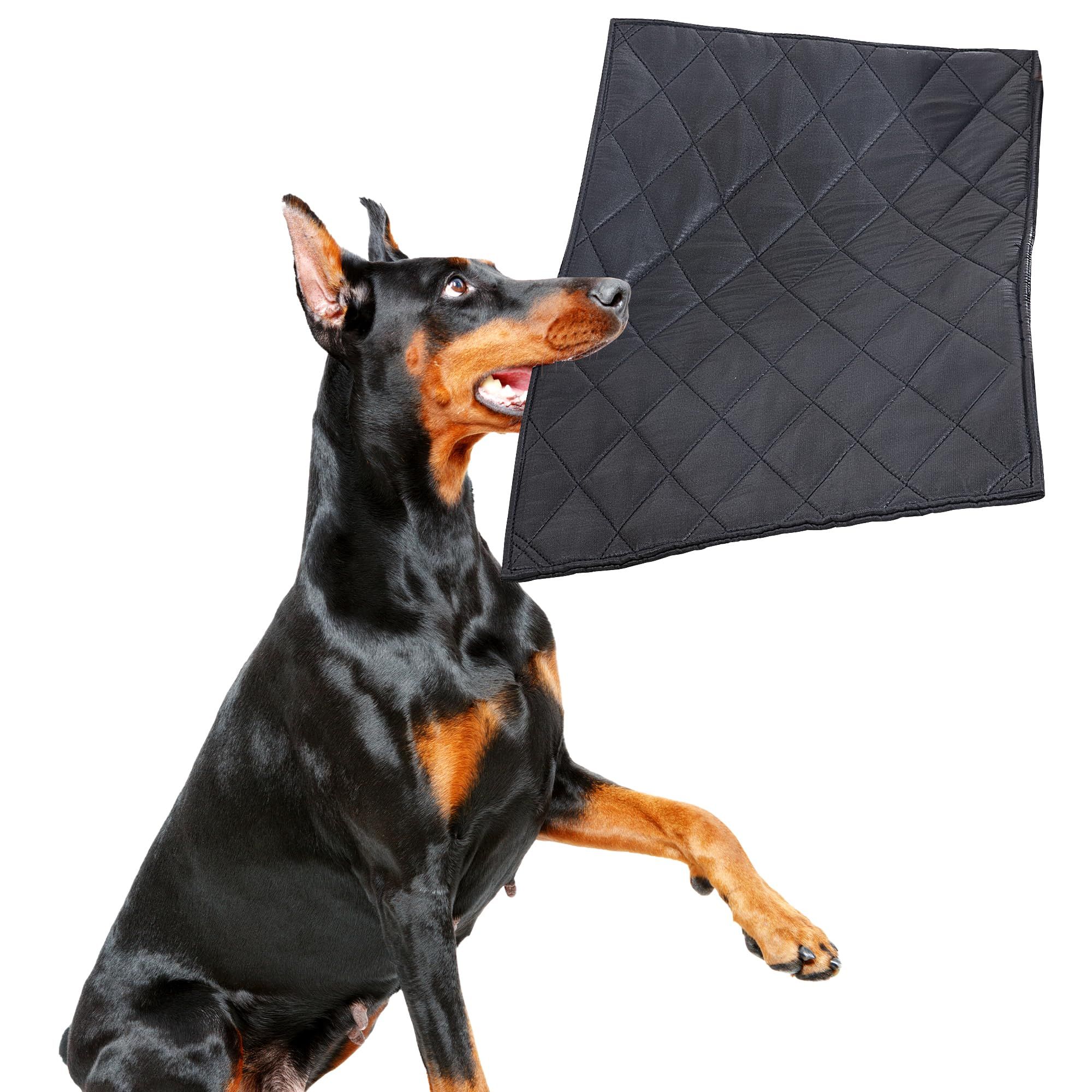 Chew Proof Dog Crate Bed Pad - Indestructible & Water Resistant for Aggressive Chewers, Durable Design for Dog Cage Black 43*58cm