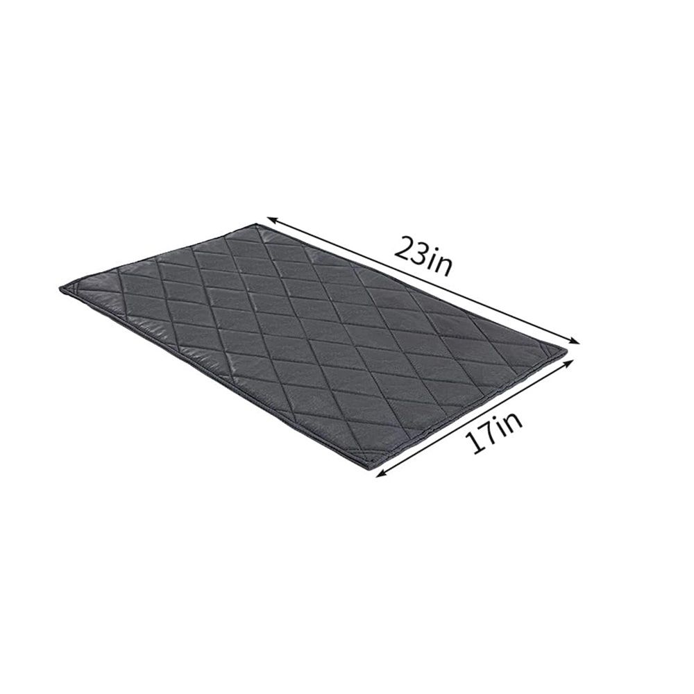 Chew Proof Dog Crate Bed Pad - Indestructible & Water Resistant for Aggressive Chewers, Durable Design for Dog Cage Black 43*58cm