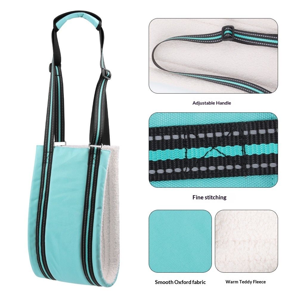 Portable Hip Support Harness Assist Lift Dogs Rear for Canine Aid - Pet Lift Harness for Small, Medium & Large Dogs Hind Leg Support Rehabilitation(Turquoise, S)