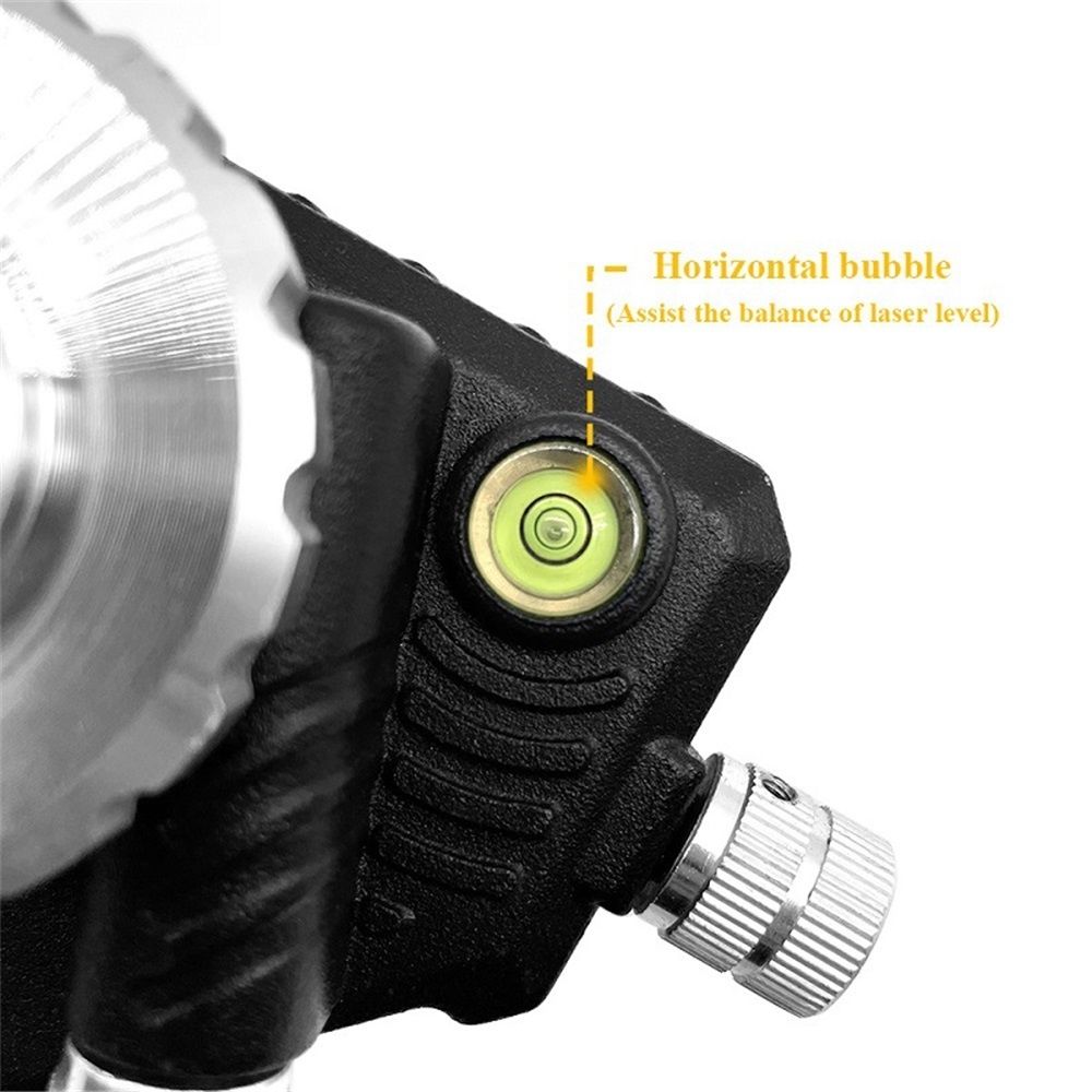 Laser Level Adapter Micro-adjust Fine Metal 360-Degree Rotating Base Tripod Connector, Standard 1/4 "-20 Male Thread Compatible with most Laser Level Devices