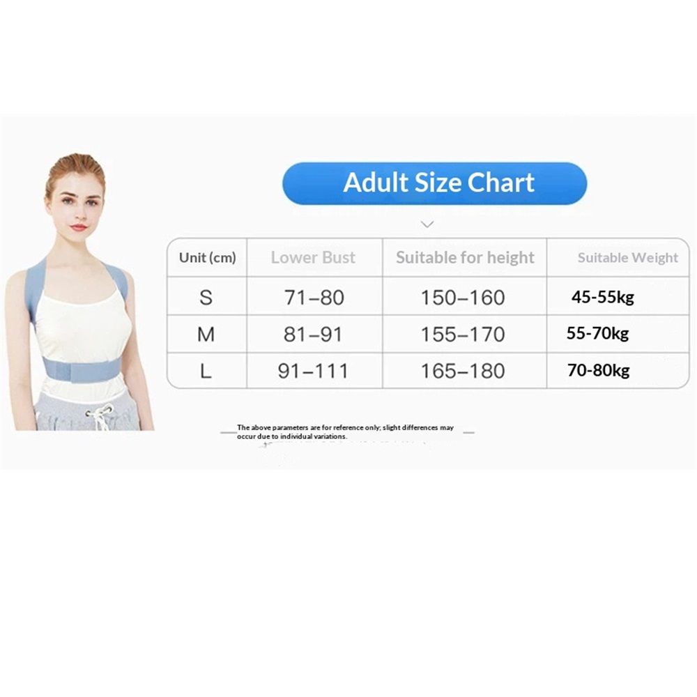 Posture Corrector for Women and Men, Adjustable Back Straightener, Upper Back Support Brace, Hunchback Posture Corrector - Relieves Neck, Shoulder, Back Pain（S）