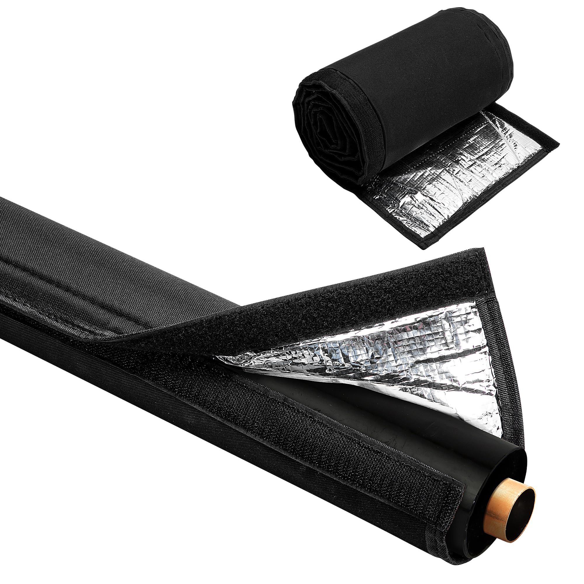 3 Layers HVAC Copper Pipe Insulation Cover,72x10.2 Inch 600D Oxford AC Pipe Insulation Covers for Outside,Flexible Copper Line Insulation Sleeve for Central Air Conditioning Mini Splits