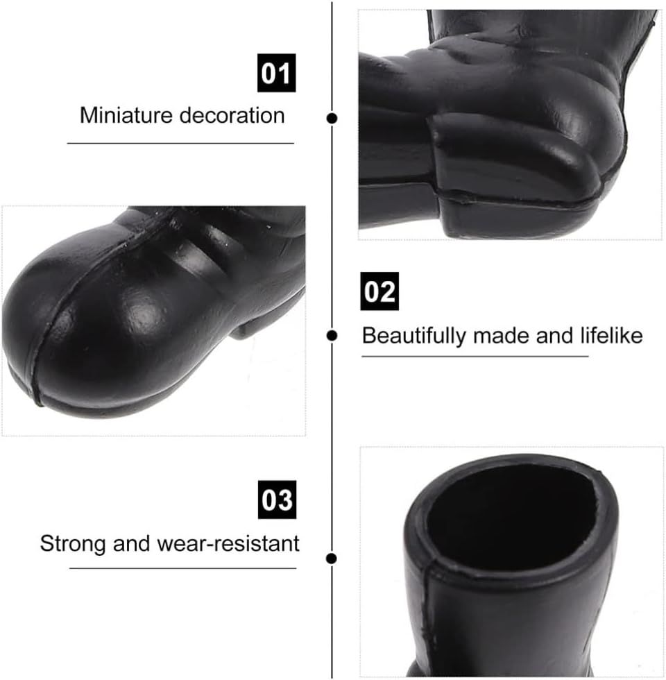 Mini Santa Claus Shoes 7 Pairs of Santa Boots, 1.18 Inch Mini Santa Claus Shoes Model, Gnome Shoes Toys