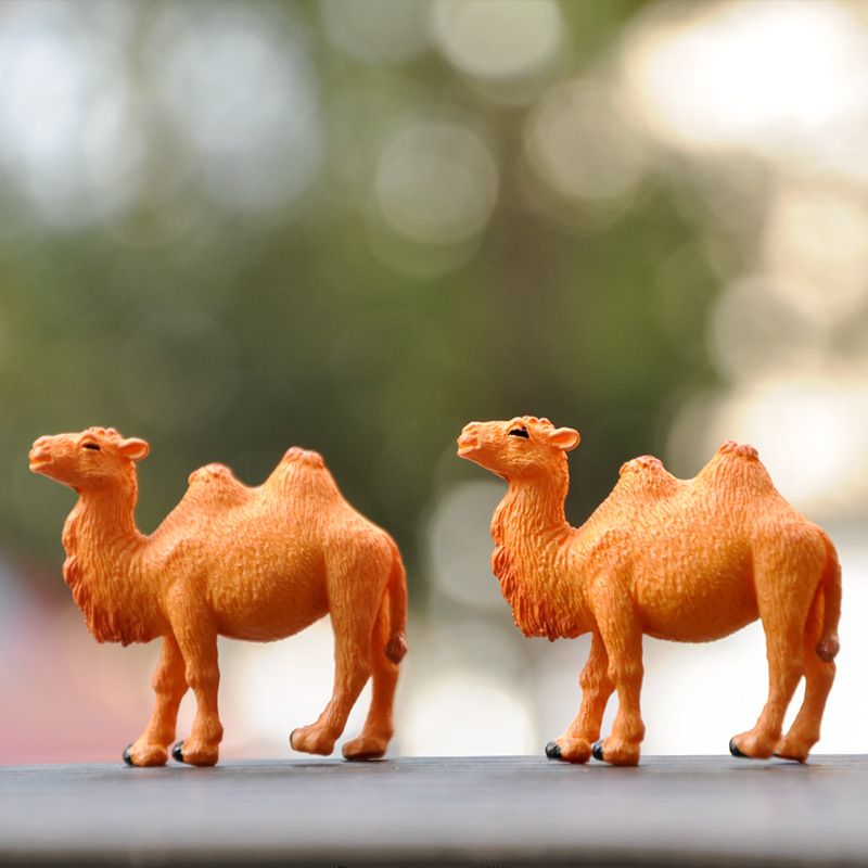 10Pcs Camel Figurines Hand Painted Camel Figurine Miniature Animal Statue Wildlife Bactrian Camel Camel Animal Model Table Desktop