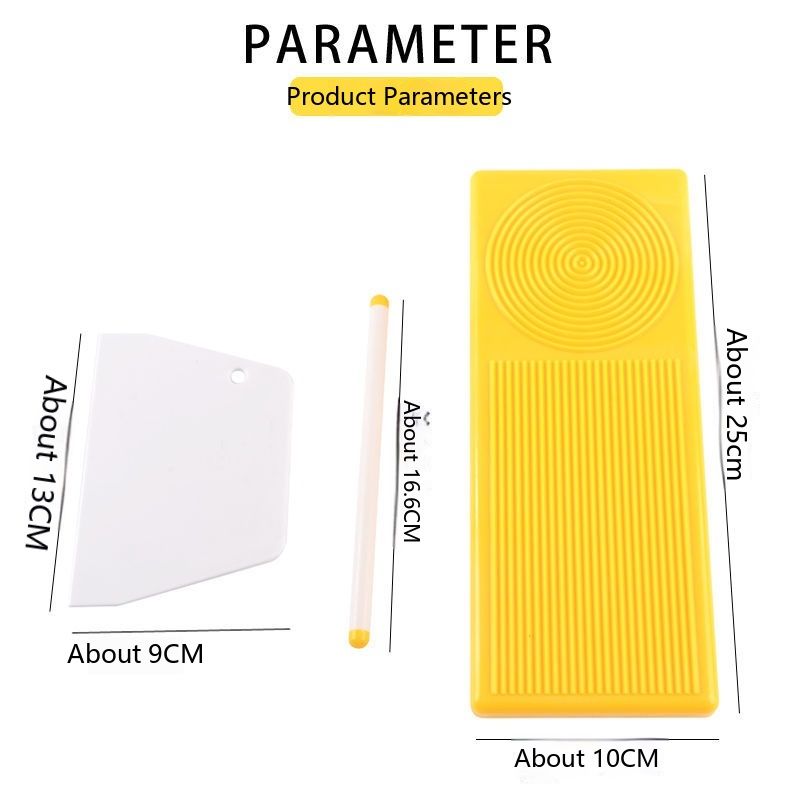 4pcs Board Set Spaghetti Macaroni Pasta Board Paddle Pasta Stripper Kitchen Supplies with Roller Scraper Noodles Cutter