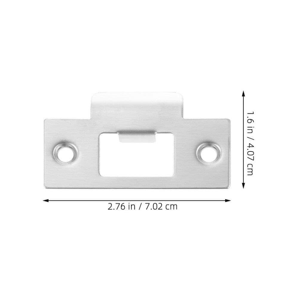 6 Piece Door Reinforcement Plate Stainless Steel Universal Door Knob Plate Silver 35-45MM
