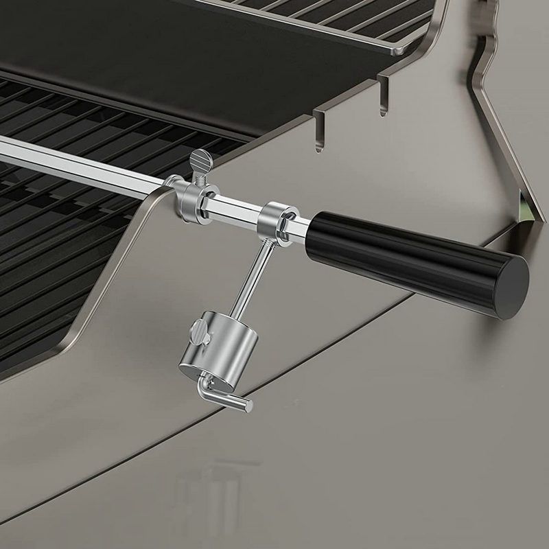1 Set Barbecue Grill Rod Stoppers Grill Rack Reusable Spit Stops Spit Rod Stop Components Electric Stainless Steel