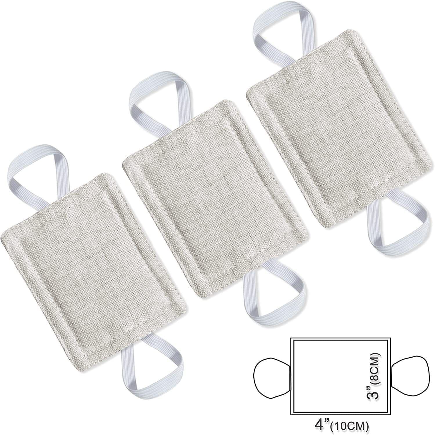 Door Silencer Quiet Door Closer Cushion 4 x 3 inch Natural 3 Piece