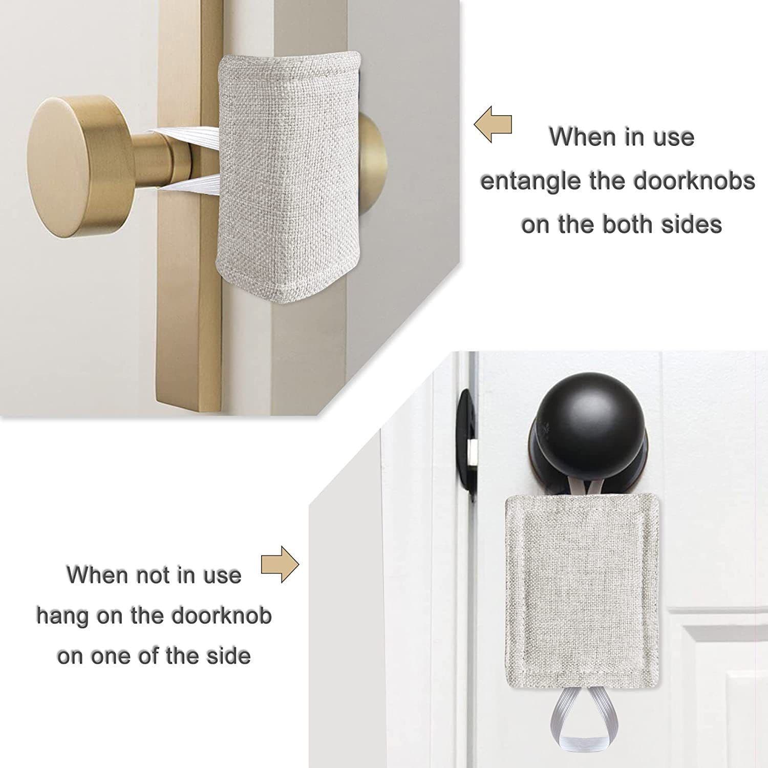 Door Silencer Quiet Door Closer Cushion 4 x 3 inch Natural 3 Piece