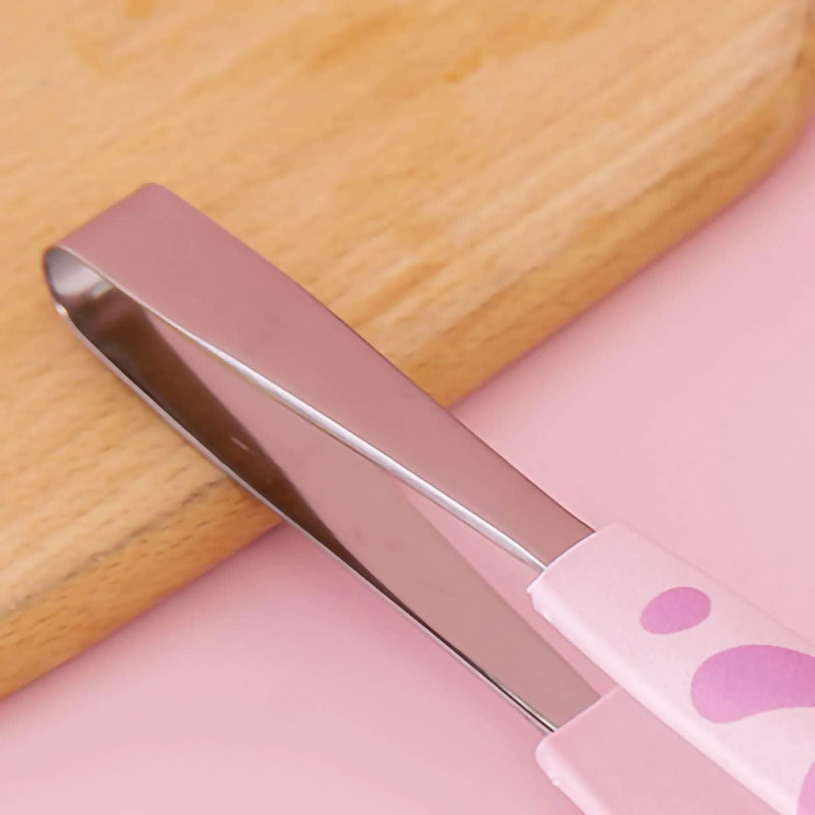 Kitchen Cooking Tong, Cat Tongs Cute Cat Paw Shape Tongs Stainless Steel Serving Tong Small Salad Tong Bread Tong Buffet Tongs