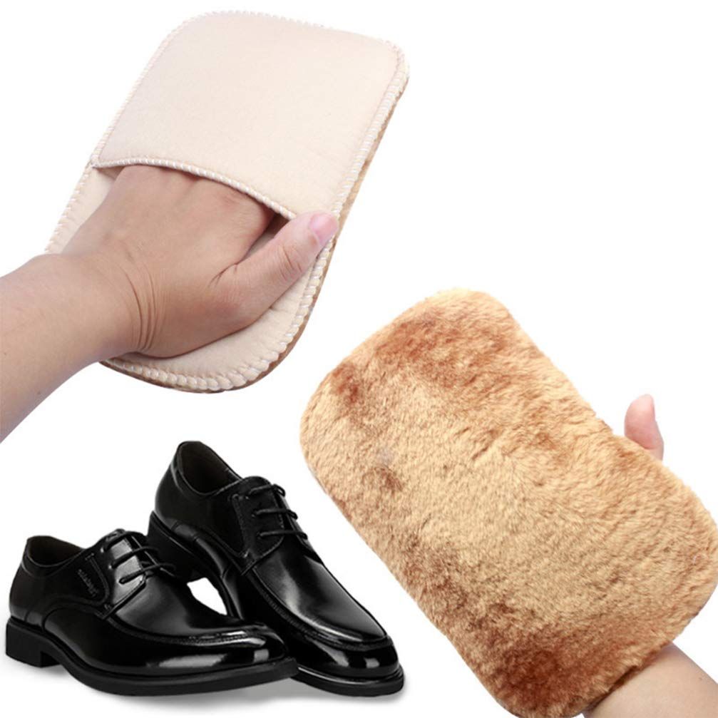 Shoe Polishing Glove Multifunction Shoe Care Brush Shoe Cleaning Cloth for Home Random Color Clean leather