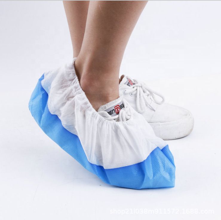 Disposable Non Slip Boot & Shoe Covers - Pack of 50 - Waterproof Double Layer Bottom - Extra Thick, Durable-One Size Fits Most