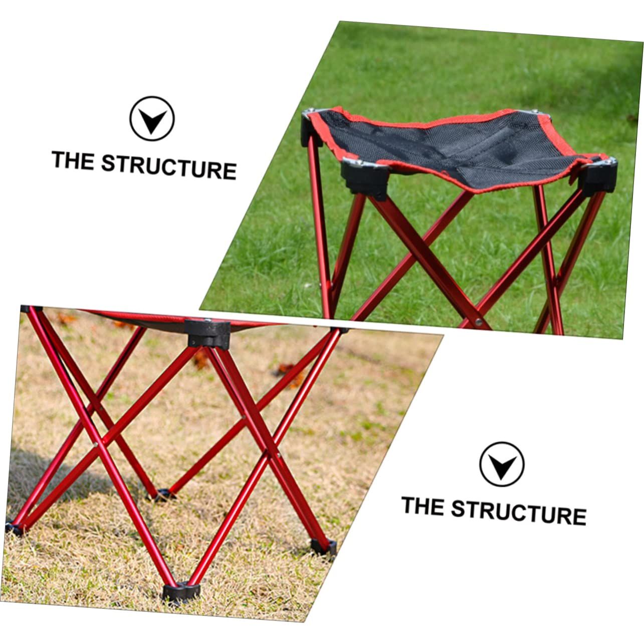 1 Pc Outdoor Folding Stool Camping Folding Chairs Portable Folding Chair Fold-able Stool Lightweight Folding Chair Foldable Chairs