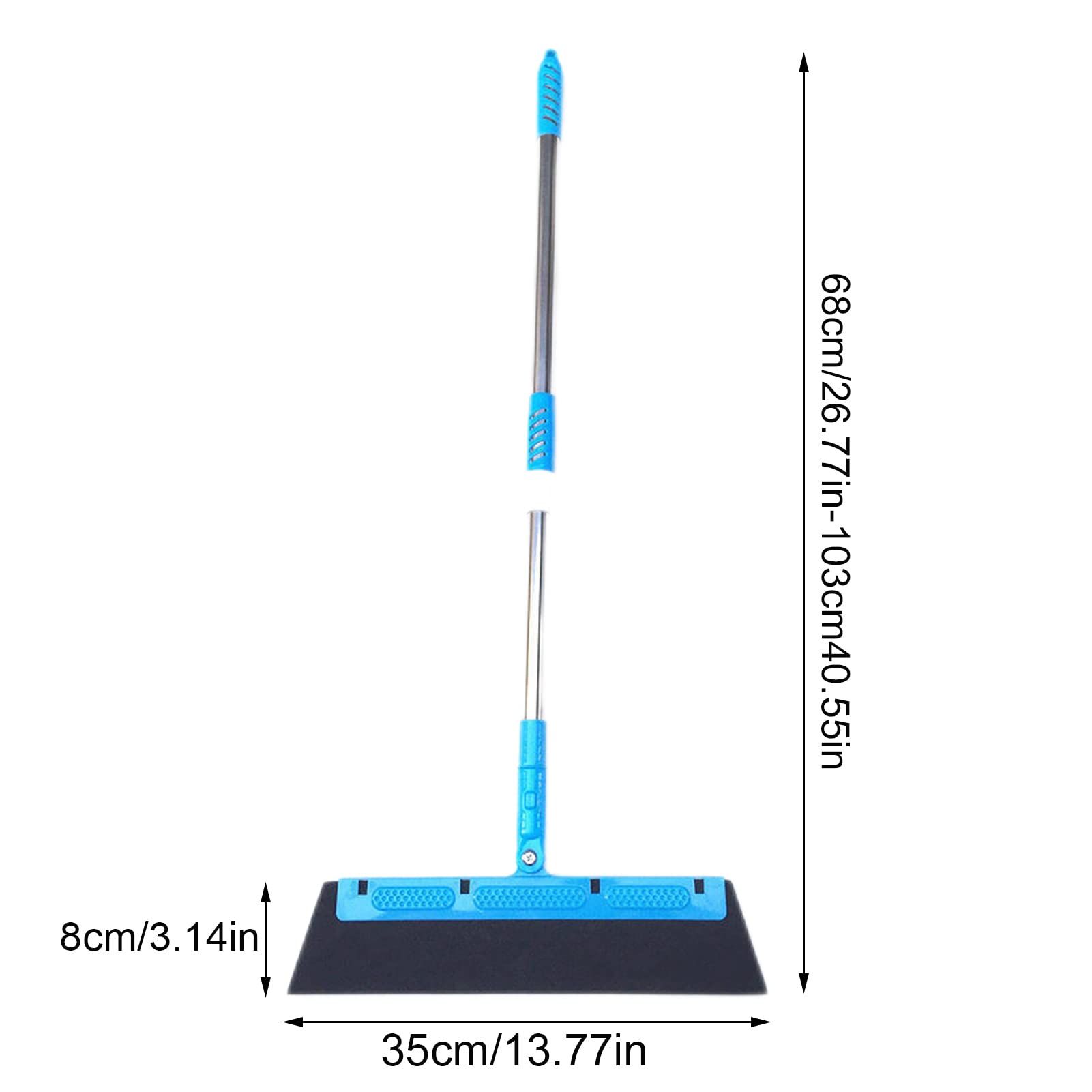 Household Wipe and Dry Floor Squeegee Broom for Glass Sweeping Bathroom Kitchen Pet Hair Fur Floor Marble Glass Window Water