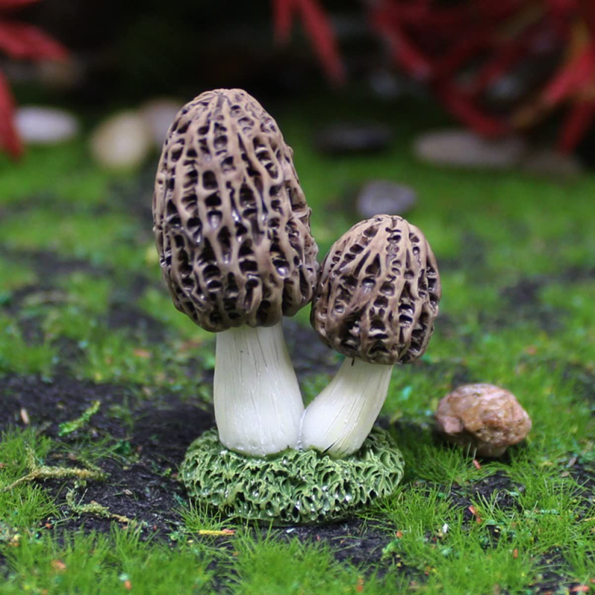 3pcs Ornaments Decor DIY Miniatures Lawn Garden Cute Micro Decoration Statues Figurines Mushrooms Cake Miniature Crafts Snail