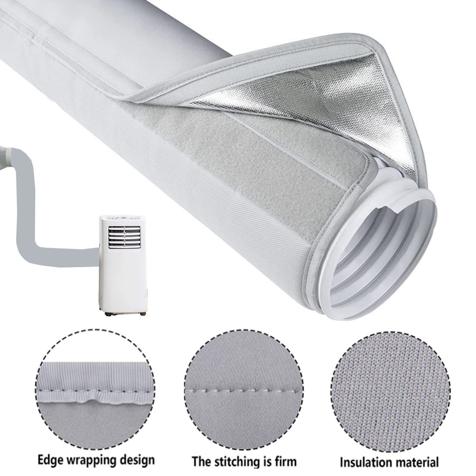 Portable Air Conditioner Hose Cover Insulated Silicone 5 to 5.9 Inch Diameter