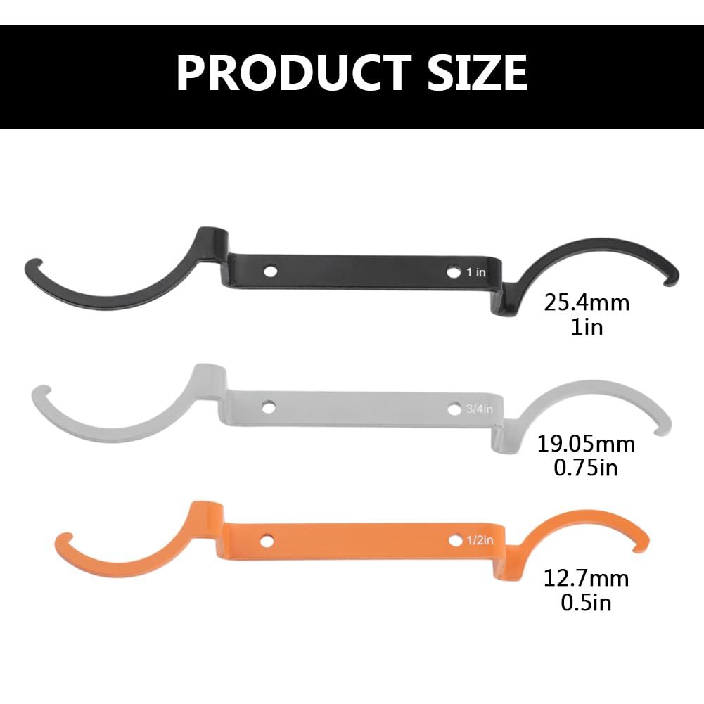 3pcs 3-in-1 Conduit Lockout Wrench Set, Loosen Locknuts Repair Tighten, Alloy Steel wrench, Offset Elbow Heavy Duty
