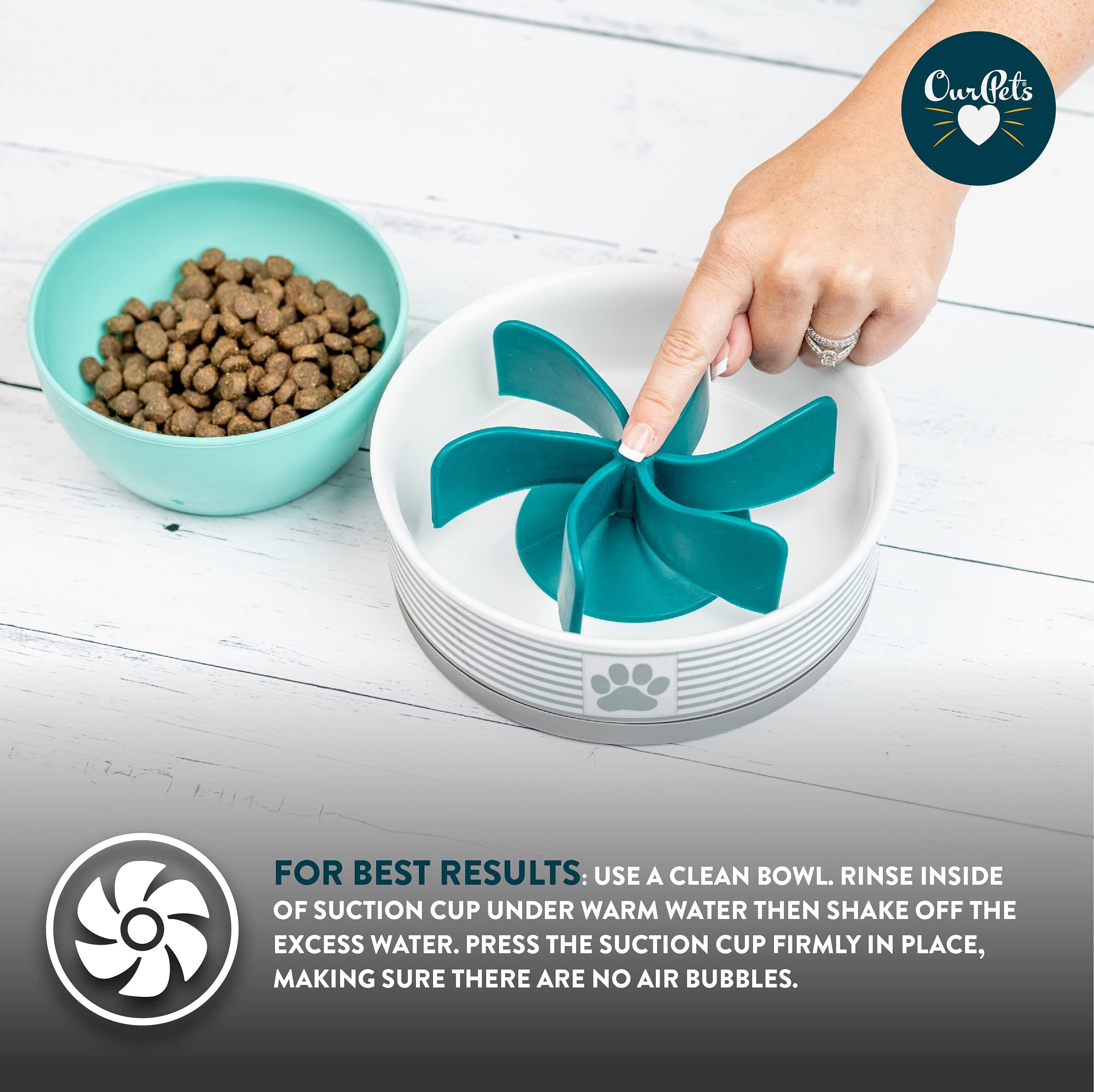 Spiral Slow Feeder Insert Slow Feeder Turn a Dog Bowl or Dog Dish into a Dog Bowl (Alternative to Dog Puzzle Feeder, Lick Mat
